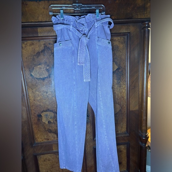 EUC SEA- Idun Paperbag Straight-Leg Jeans. Size 12 - Picture 4 of 11